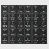 HAPPY 3RD BIRTHDAY; Art Deco Style met aangepaste Cadeaupapier (Vlak)