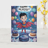 Happy 3rd Birthday Kaart (Gele Bloem)