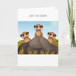 Happy 3rd Birthday-kaart Feestdagen Kaart