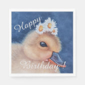 Happy 3rd Birthday Party Celebration Servet (Voorkant)