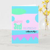 Happy 3rd Birthday Personalizable Greeting Card Kaart (Gele Bloem)