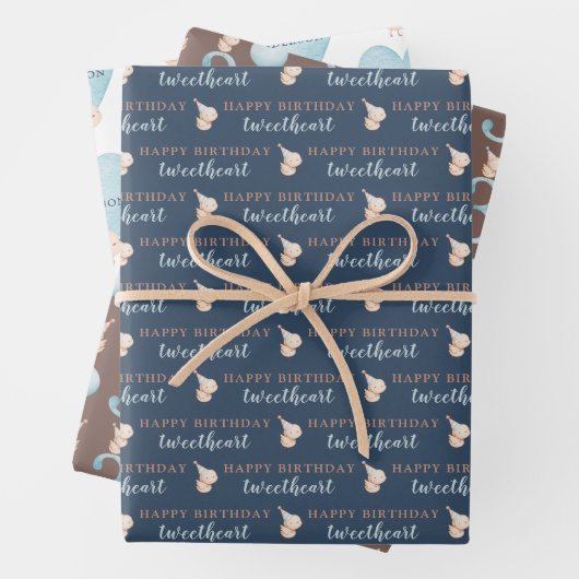 Happy 3rd Birthday TweeLieverd Wrapping Paper (In situ)