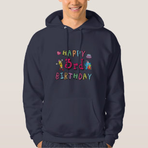 Happy 3rd Birthday - wensen van 3 jaar Hoodie