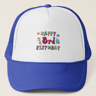 Happy 3rd Birthday - wensen van 3 jaar Trucker Pet