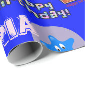 Happy 3rd Birthday Wrapping Paper Balloons #3 Cadeaupapier (Rol Hoek)