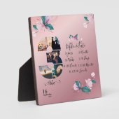 Happy 3rd Jubileum, aangepaste fotocollage Fotoplaat (Voorkant)