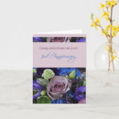 Happy 3rd Jubileum rozen Kaart (Gele Bloem)