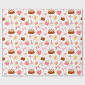 Happy 3th Birthday party   Cadeaupapier (Vlak)