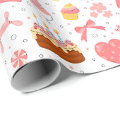 Happy 3th Birthday party   Cadeaupapier (Rol Hoek)