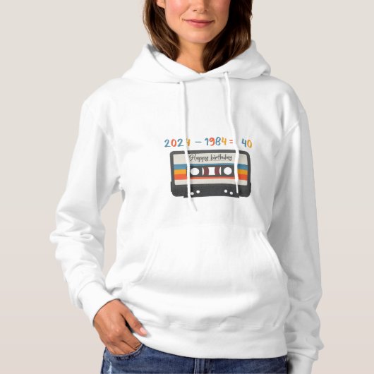 Happy 40 bday T-shirt (Voorkant)