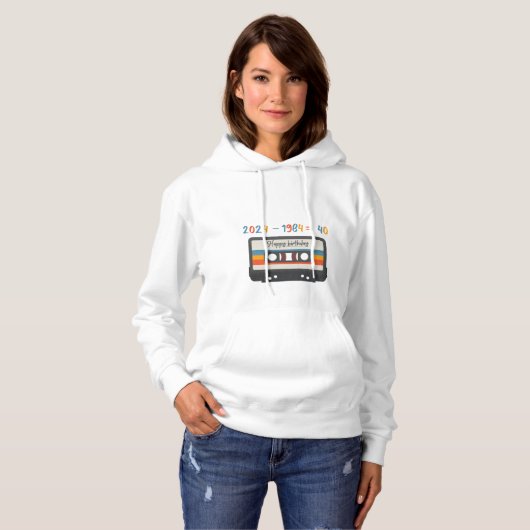 Happy 40 bday T-shirt (Voorkant volledig)