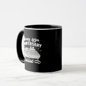 Happy 40th Anniversary Cruise Vacation Memory Mug Mok (Voorkant links)