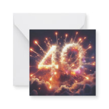 Happy 40th B-Day Wenskaart