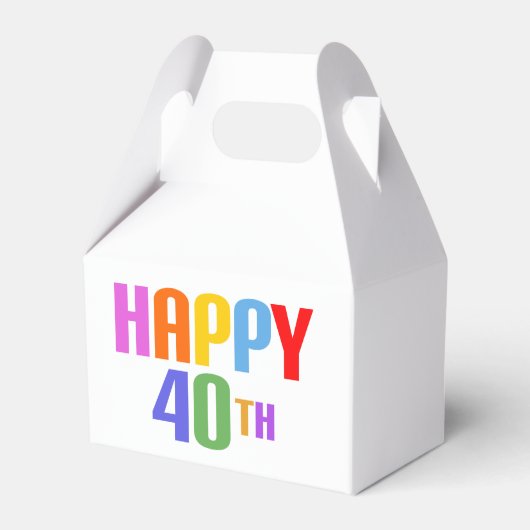 Happy 40th bedankdoosjes (Voorkant Zijde)