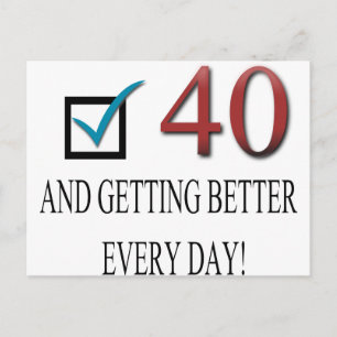 Happy 40th Birthday Briefkaart