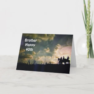 **HAPPY 40th BIRTHDAY BROTHER* Kaart