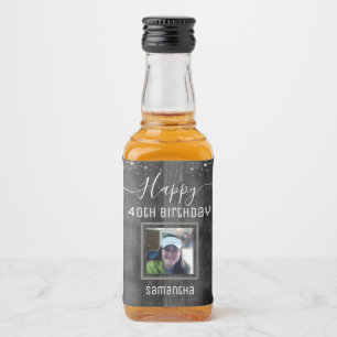 Happy 40th Birthday Fun Bold Confetti Likeurfles Etiket