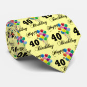Happy 40th Birthday Gifts en Birthday Apparel Stropdas (Opgerold)