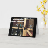 "HAPPY 40TH BIRTHDAY" IS EEN LEUKE GEIT KAART (Gele Bloem)