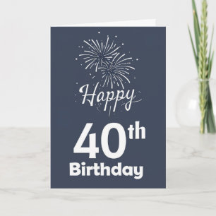 Happy 40th Birthday Kaart