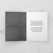 Happy 40th Birthday met Gingham Border Kaart (Binnen)