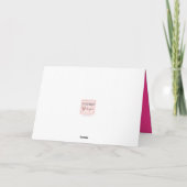 Happy 40th Birthday Name Decorative Pink Gold Kaart (Achterkant)