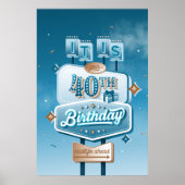 Happy 40th Birthday Poster (24x36) (Voorkant)