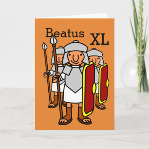 Happy 40th Birthday Roman Legion Greetings Card Kaart