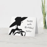 HAPPY **40th** BIRTHDAY ***SISTER** CARD Kaart<br><div class="desc">HAVE LOVELY ***SISTER** AND WHO IS HAVING A ****40th BIRTHDAY*** THEN GO FOR IT AND SEND OR GIVE THIS CUTE CARD TO HER TODAY! THANKS FOR STOPPING BY 1 OF MY 8 STORES</div>