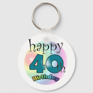 Happy 40th Birthday Sleutelhanger