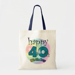 Happy 40th Birthday Tote Bag
