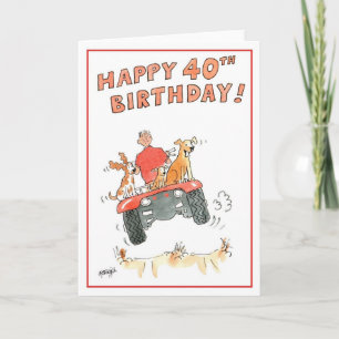 Happy 40th Birthday wenskaart Kaart