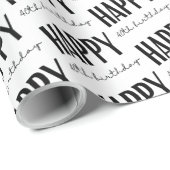 Happy 40th Birthday Wrapping Paper Cadeaupapier (Rol Hoek)