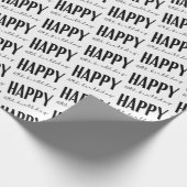 Happy 40th Birthday Wrapping Paper Cadeaupapier (Hoek)