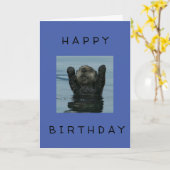 ***HAPPY 40th BIRTHDAY** ZEGT COOL OTTER Kaart (Gele Bloem)