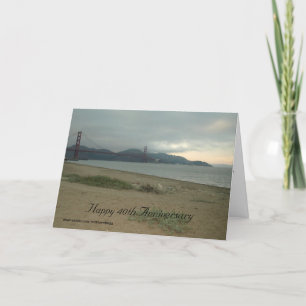 Happy 40th Jubileum Kaart