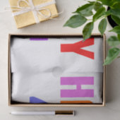 Happy 40th tissuepapier (Geschenk)