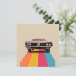 Happy 40th Verjaardag   Retro Kaart