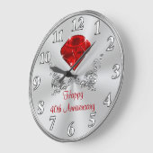 Happy 40th Wedding Jubileum Gifts CLOCK Grote Klok (Hoek)