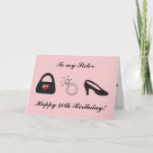 Happy 40th Zuster Kaart (Voorkant)