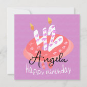 Happy 42nd Birthday Donut Cake Kaart (Voorkant)