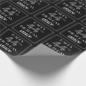 HAPPY 44TH BIRTHDAY; Art Deco Style met aangepaste Cadeaupapier (Hoek)