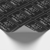HAPPY 45TH BIRTHDAY; Art Deco Style met aangepaste Cadeaupapier (Hoek)