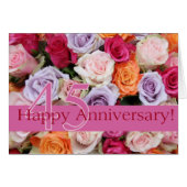 Happy 45th Jubileum rozen (Voorkant Horizontaal)