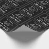 HAPPY 46TH BIRTHDAY; Art Deco Style met aangepaste Cadeaupapier (Hoek)