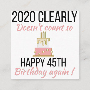 Happy 46th Birthday, Funny 46th verjaardagskaart Informatiekaartje