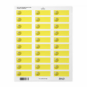 happy-4760 SMILIES EMOTICONS happy yellow super sm Etiket (Full Sheet)