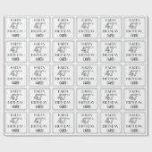 HAPPY 47TH BIRTHDAY; Art Deco Style; aangepaste na Cadeaupapier (Vlak)