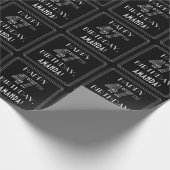 HAPPY 47TH BIRTHDAY; Art Deco Style met aangepaste Cadeaupapier (Hoek)