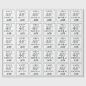 HAPPY 48th BIRTHDAY; Art Deco Style; aangepaste na Cadeaupapier (Vlak)